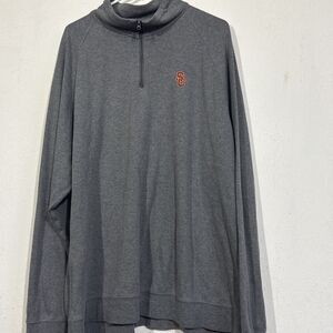 Men’s XXL USC Trojan Basics SC Interlock Half Zip Pullover Gray